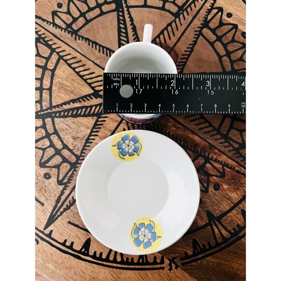 The Three Snails Ceramic Cup/Mug & Saucer Espresso Demitasse - Picture 8 of 9